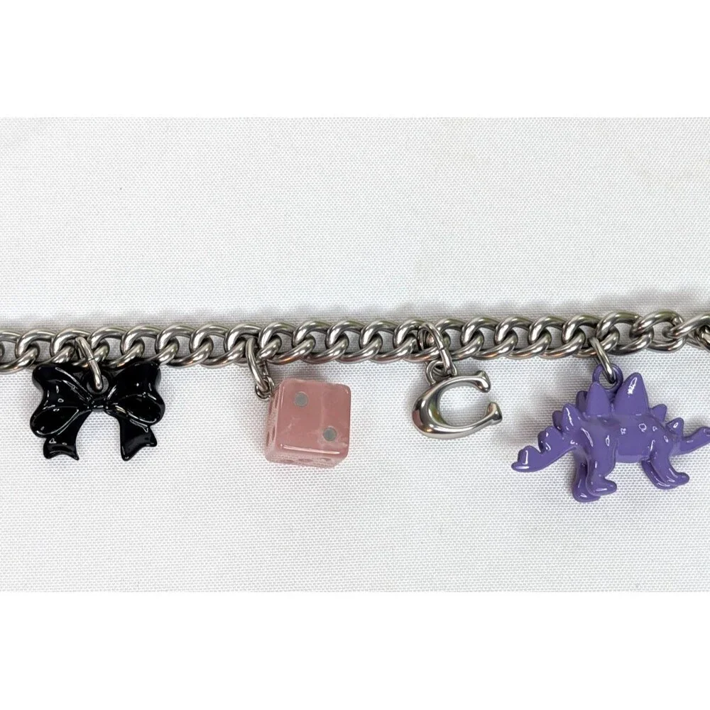 Coach Motif Chain Bag Charm, NWT
